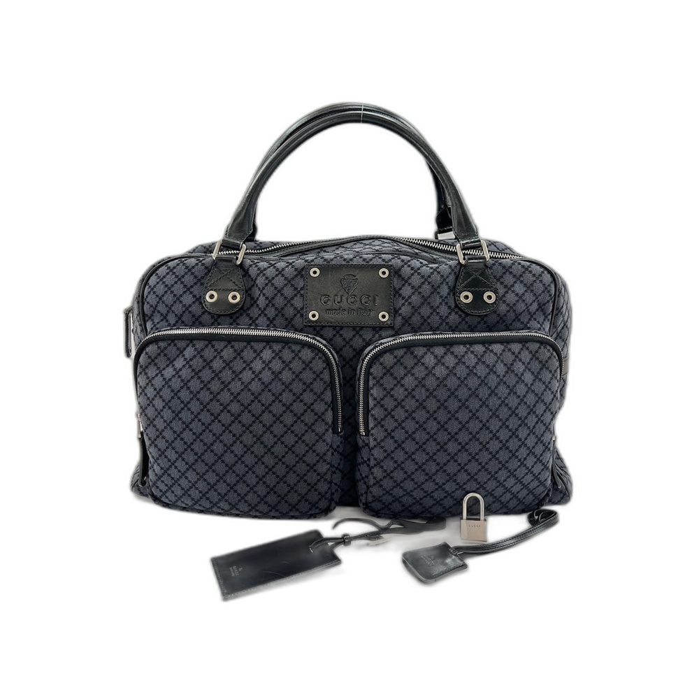 GUCCI Blue Canvas Bag